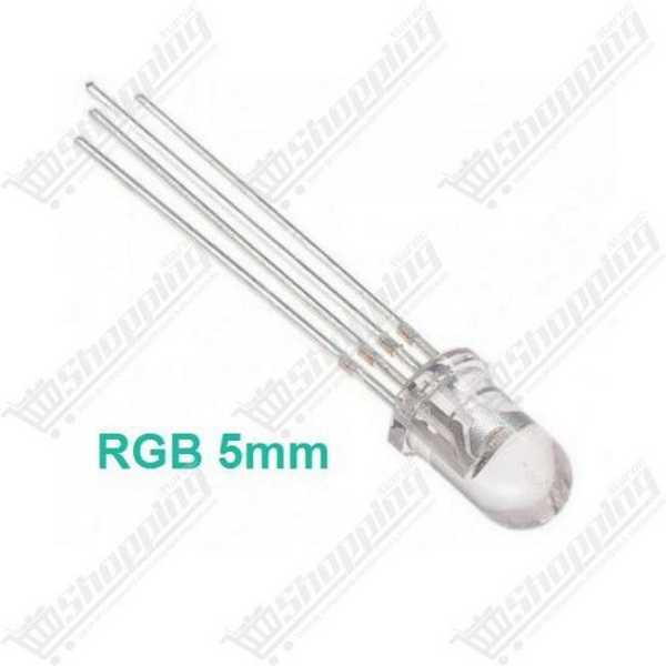Diode LED RGB 5mm F5 Transparent