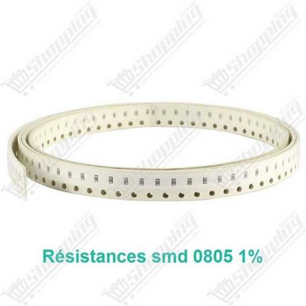 5x Résistance SMD 0805 1% 910kohm