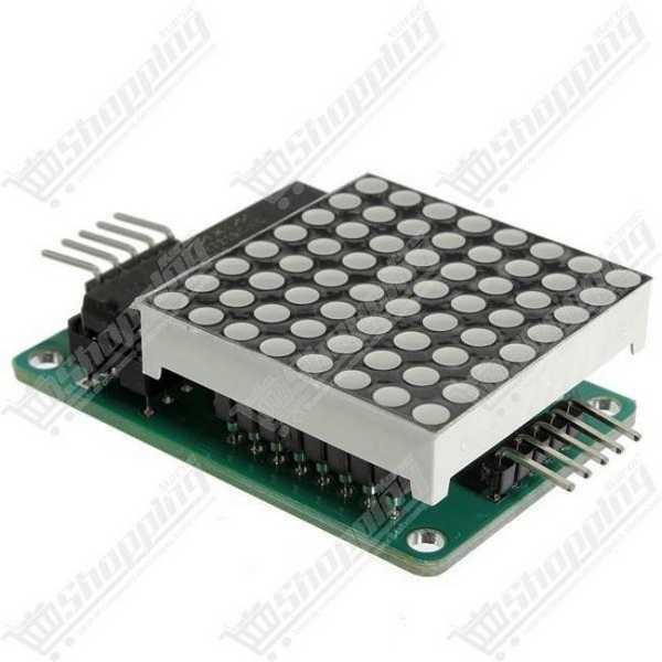 Module Matrice LED 8x8 MAX7219 Rouge Kit DIY