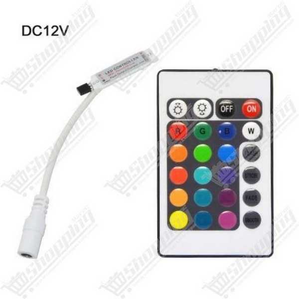 Télécommande IR 24 touches et contrôleur pour ruban LED RGB