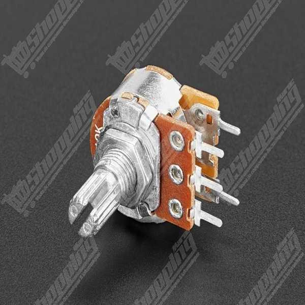 Potentiomètre linéaire 10K 15mm avec interrupteur