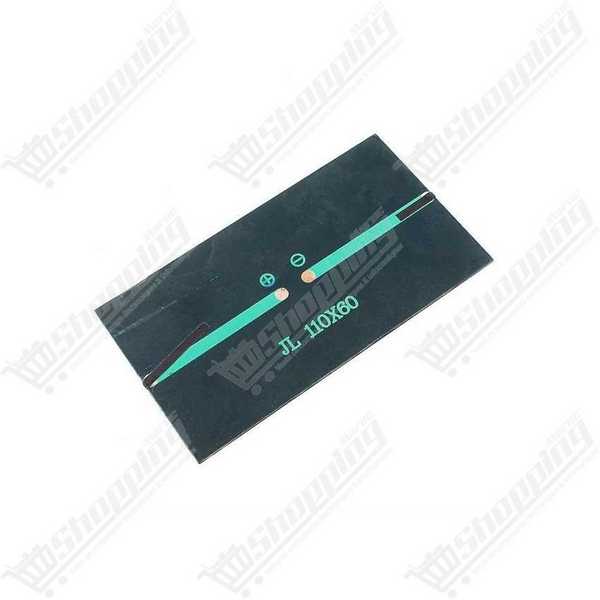 Mini Panneau Solaire Polycristallin 6V 1W 110x60x3mm