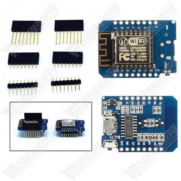 Module Wemos D1 Mini ESP8266 ESP-12E WiFi avec interface USB CH340
