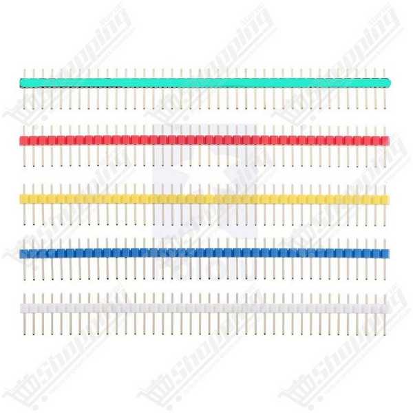 Connecteur Pin Header Mâle 1x40 2.54mm Vert