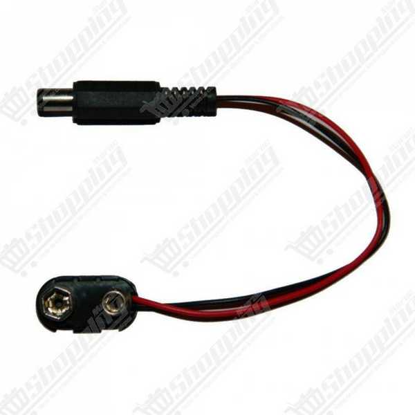 Câble d'alimentation 9V vers Jack DC 5.5x2.1mm