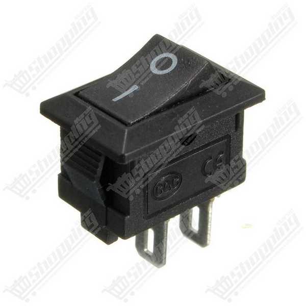 Interrupteur à bascule KCD1 On/Off 2 pins 20x15mm