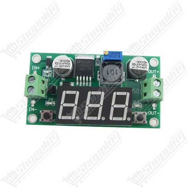 Module Abaisseur de Tension Step-Down DC-DC LM2596 avec Voltmètre