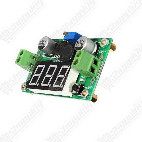 Module Abaisseur de Tension Step-Down DC-DC LM2596 avec Voltmètre