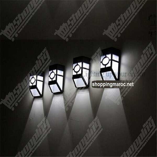 Lampe solaire LED rechargeable étanche en ABS