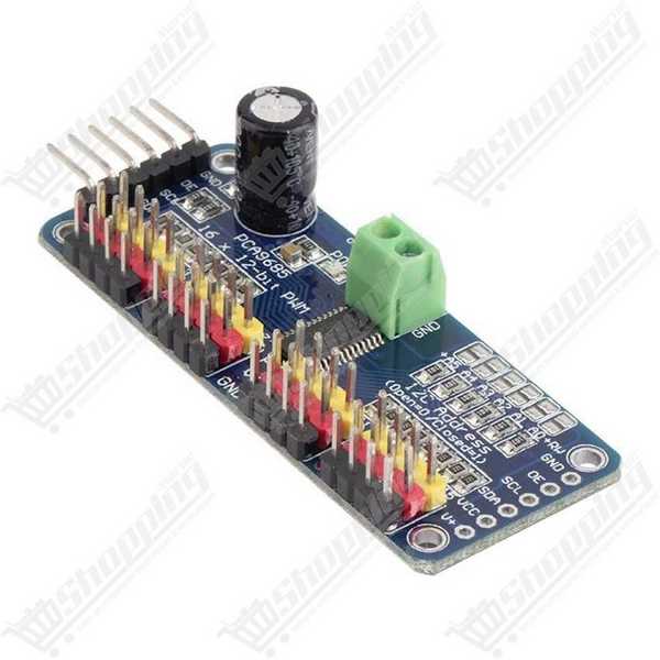 Module Driver Servo PWM 16 Canaux PCA9685 12 bits I2C pour Arduino