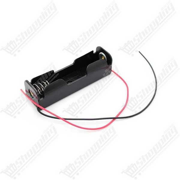 Support de batterie 18650 Li-ion 3.7V noir