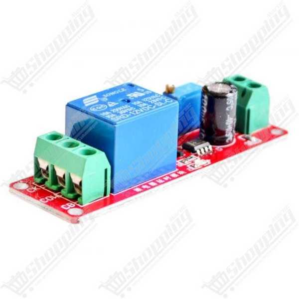 Module relais de temporisation NE555 12V DC réglable 0-10s