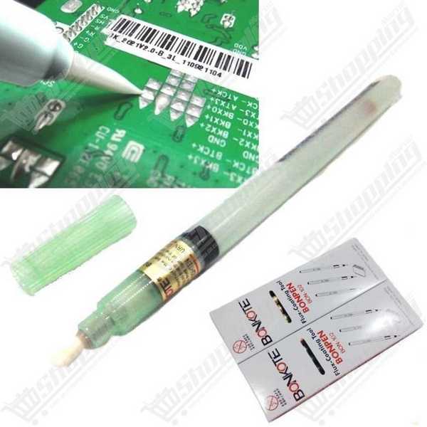 Stylo applicateur de flux de soudure vide