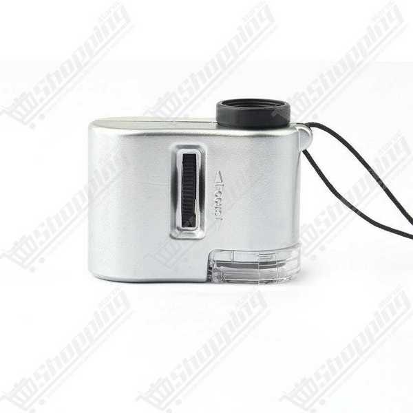 Mini Microscope de Poche 60X avec Éclairage LED
