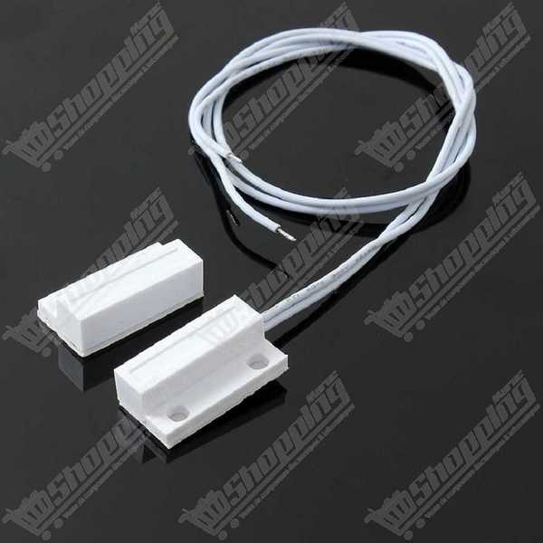 Contact magnétique d'ouverture filaire pour porte et fenêtre (330mm)