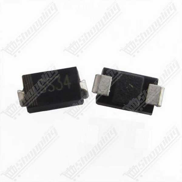 Diode Schottky SS34 3A 40V CMS (1N5822) Boîtier SMA DO-214AC