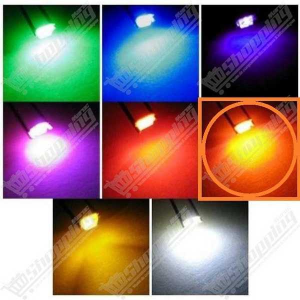Lot de 5 LED SMD 0805 - Rouge, Jaune, Bleu, Vert, Orange