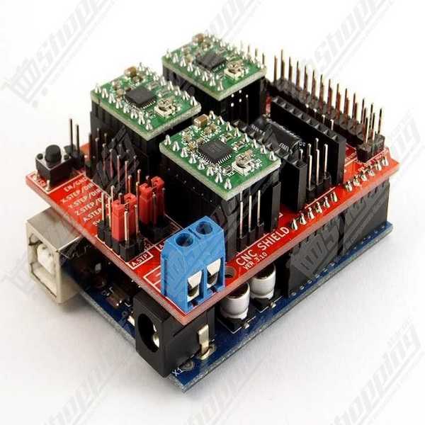 CNC Shield V3 - Carte d'extension pour drivers de moteur pas à pas A4988