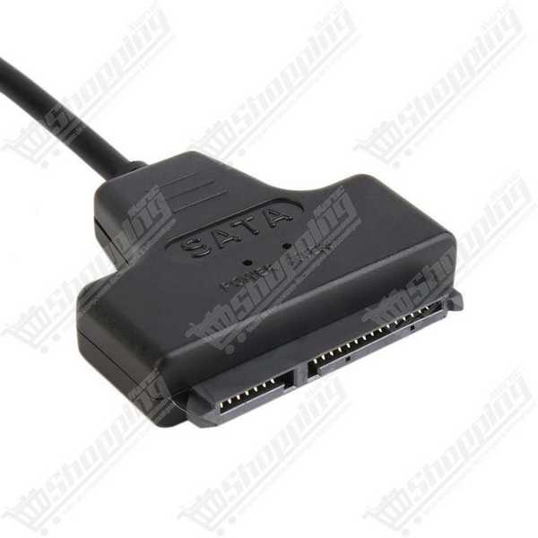 Câble adaptateur USB 2.0 vers SATA 22 broches pour disque dur HDD/SSD 2,5 pouces