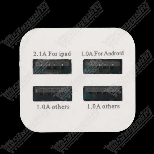 Chargeur Secteur 4 Ports USB 5.1A
