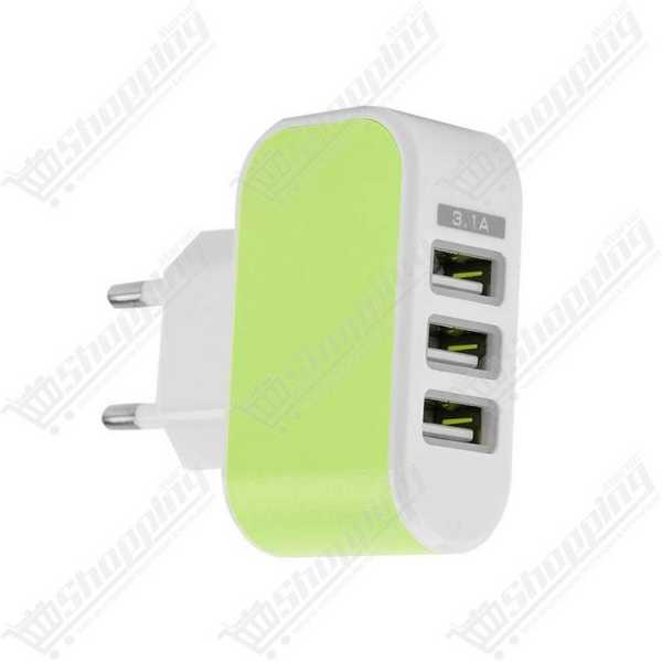 Chargeur Secteur 3 Ports USB 5V 3.1A