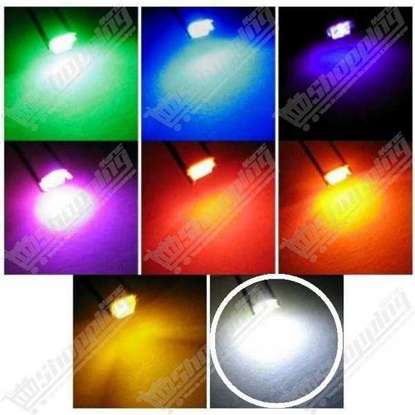 Lot de 5 LED SMD 0805 - Rouge, Jaune, Bleu, Vert, Orange