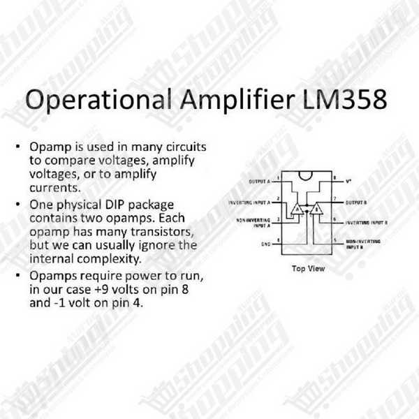 Amplificateur opérationnel double LM358 DIP-8