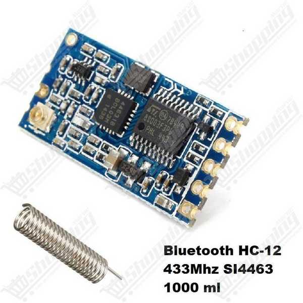 Module de communication sans fil HC-12 SI4463 UART RF 433MHz 1000m 3.2V-5.5V
