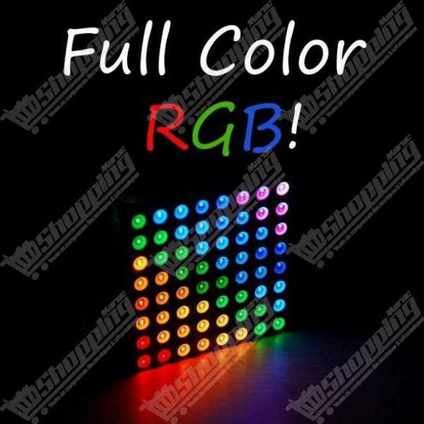 Matrice de LEDs RGB 8x8 60x60mm