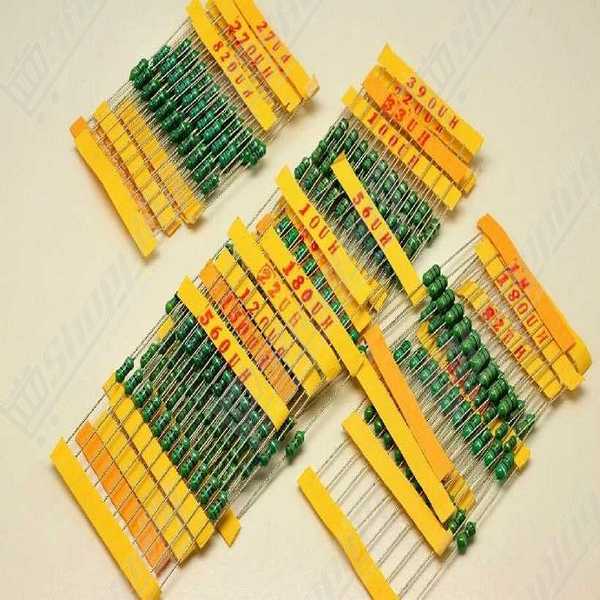 Kit d'inductances 1/4W - 12 valeurs