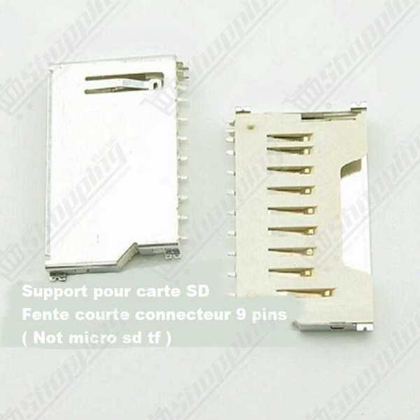 Support Carte Micro SD CMS 9 Broches SMD