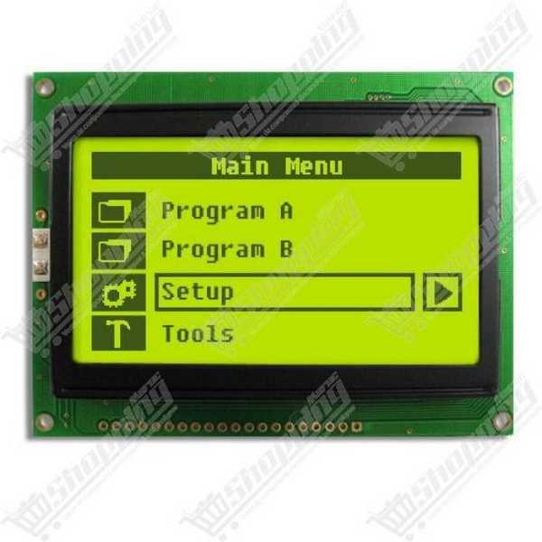 Afficheur LCD 12864 128x64 ST7920 Jaune Vert