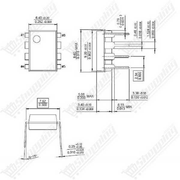Convertisseur de tension CMOS ICL7660 DIP-8