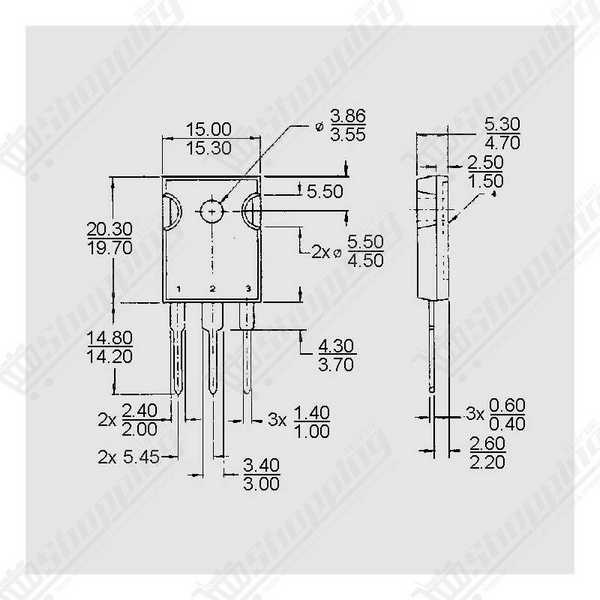 IRFP450A Transistor MOSFET Canal-N 14A 500V TO-247