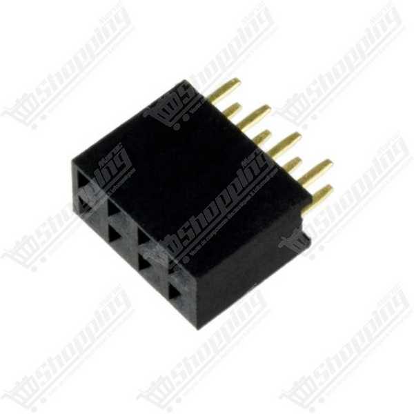 Connecteur Barrette Femelle 2x4 Pins 2.54mm Double Rangée
