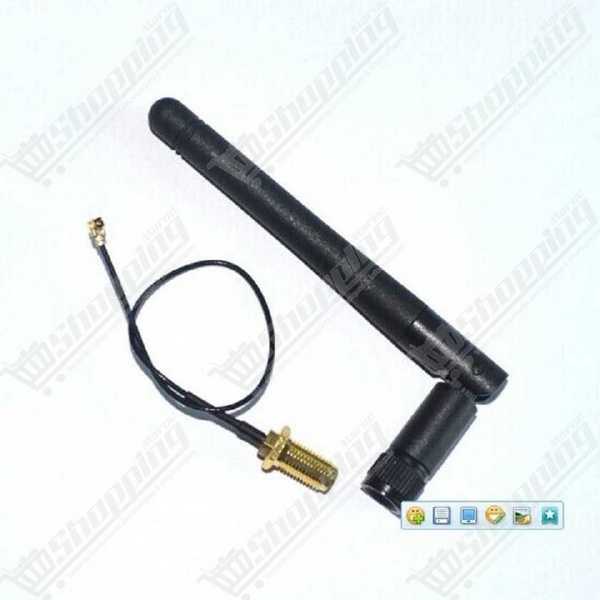 Antenne WiFi 2.4GHz 3dBi pour modules ESP8266 et MT7681