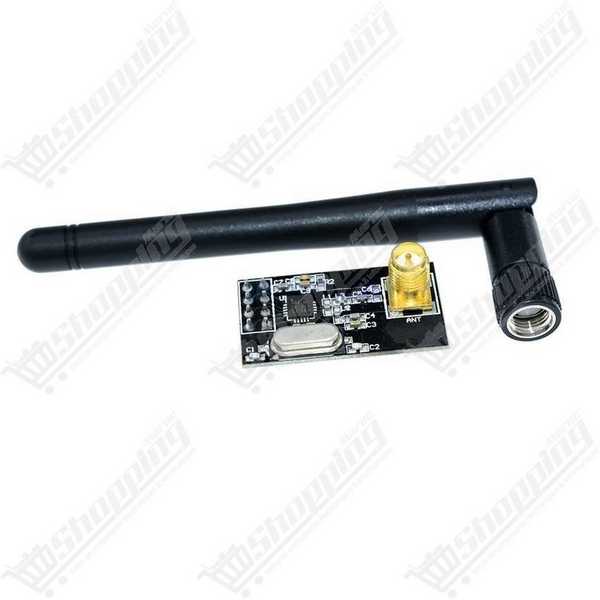 Module sans fil NRF24L01+PA+LNA 2.4GHz avec antenne, portée 1100m