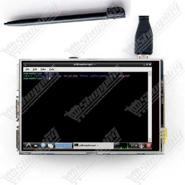 Écran Tactile LCD TFT 3,5 Pouces 320x480 pour Raspberry Pi avec Stylet
