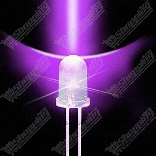 Diode LED 5mm Ultraviolette UV 395-400nm F5