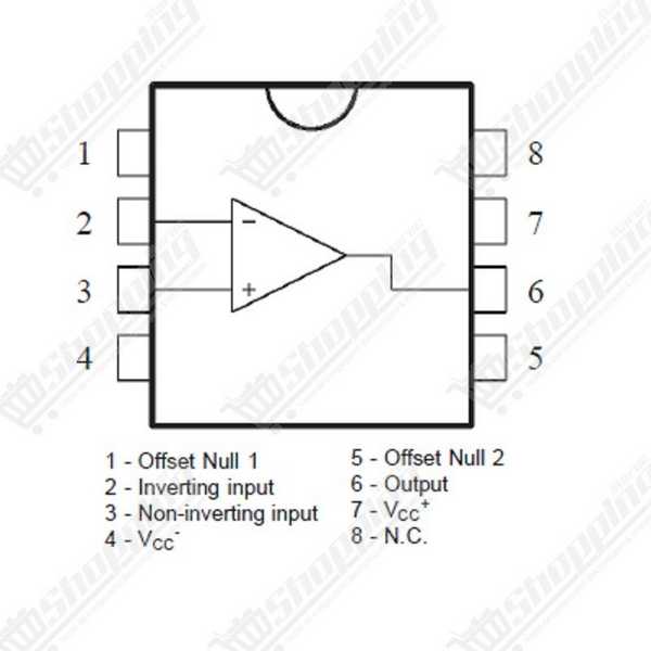 LF357 Amplificateur Opérationnel à Entrée JFET DIP-8