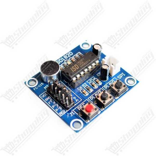 Module d'enregistrement vocal ISD1820 avec microphone et haut-parleur