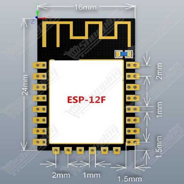 Module WiFi Série ESP8266 ESP-12E
