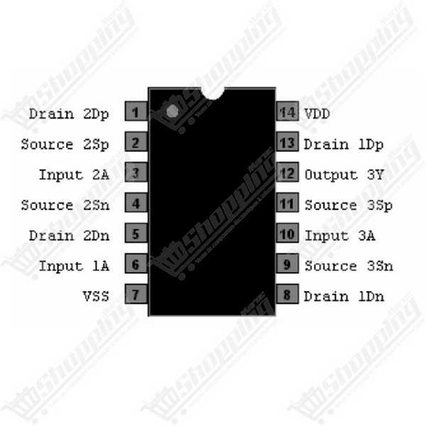 Circuit Intégré CD4007 DIP-14