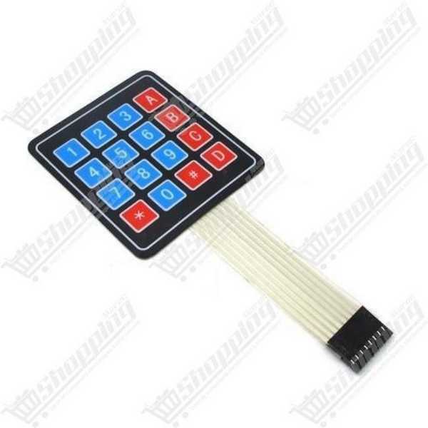 Clavier matriciel 4x4 à membrane 16 touches