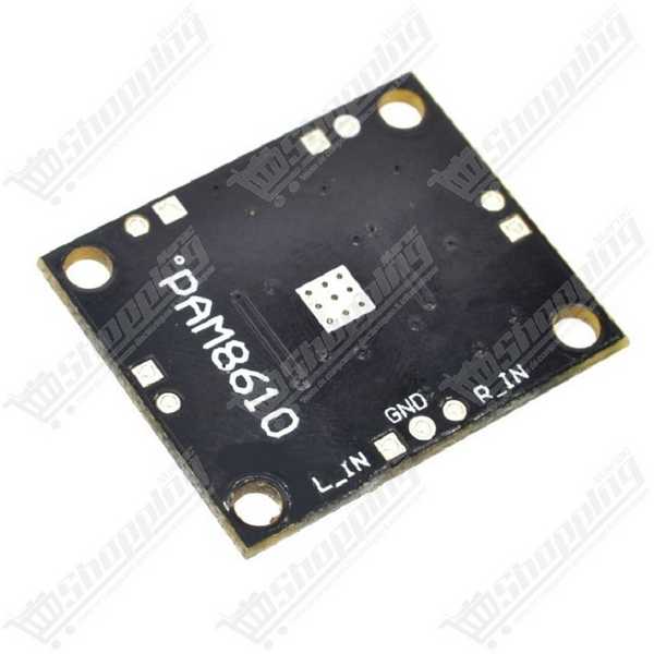 Module Amplificateur Audio Stéréo PAM8610 2x15W Classe D 12V