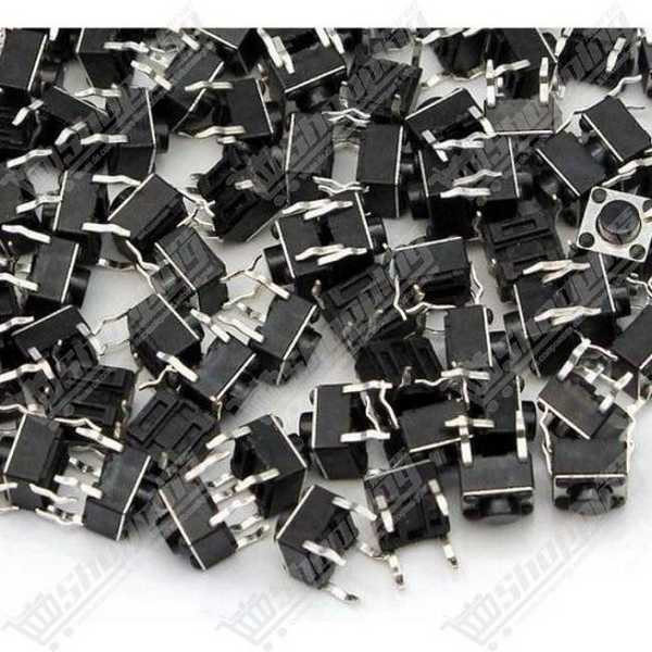 Bouton Poussoir 6x6x5mm 4 Broches