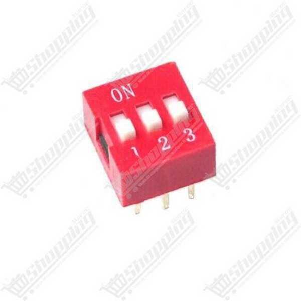 Interrupteur DIP 3 positions pas 2,54 mm 6 broches