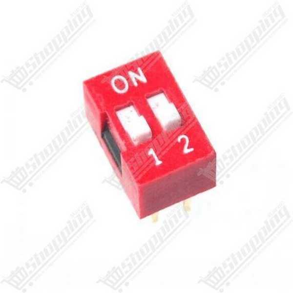 Interrupteur DIP 2 positions 2.54mm 4 broches