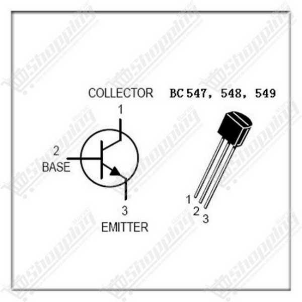 Transistor BC546 NPN TO-92 100mA 65V