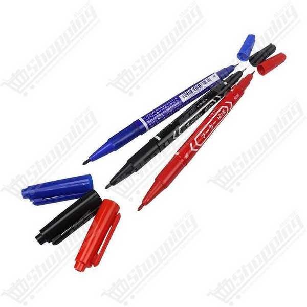 Marqueur permanent noir double pointe anti-gravure pour circuit imprimé PCB